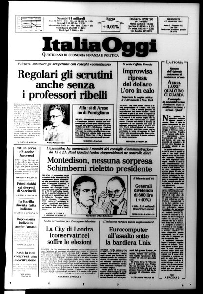 Italia oggi : quotidiano di economia finanza e politica